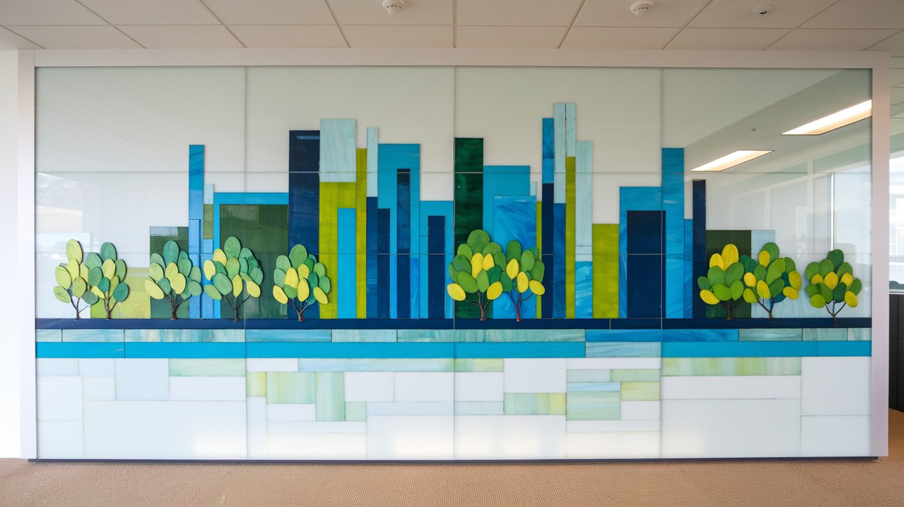 glass wall art Pieces