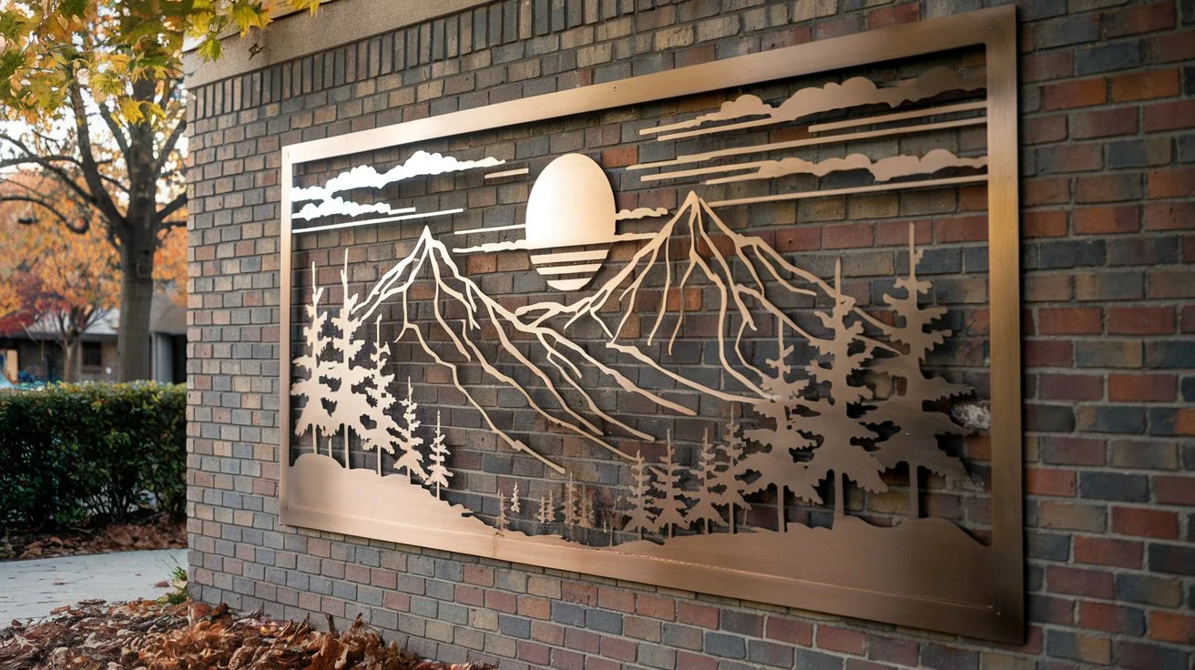 Large Exterior Metal Wall Art