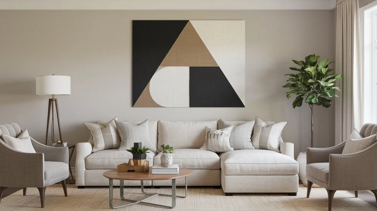 Neutral Geometric Wall Art