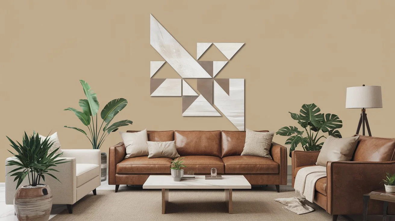 Neutral Geometric Wall Art