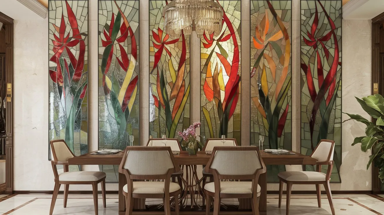 Glass wall art