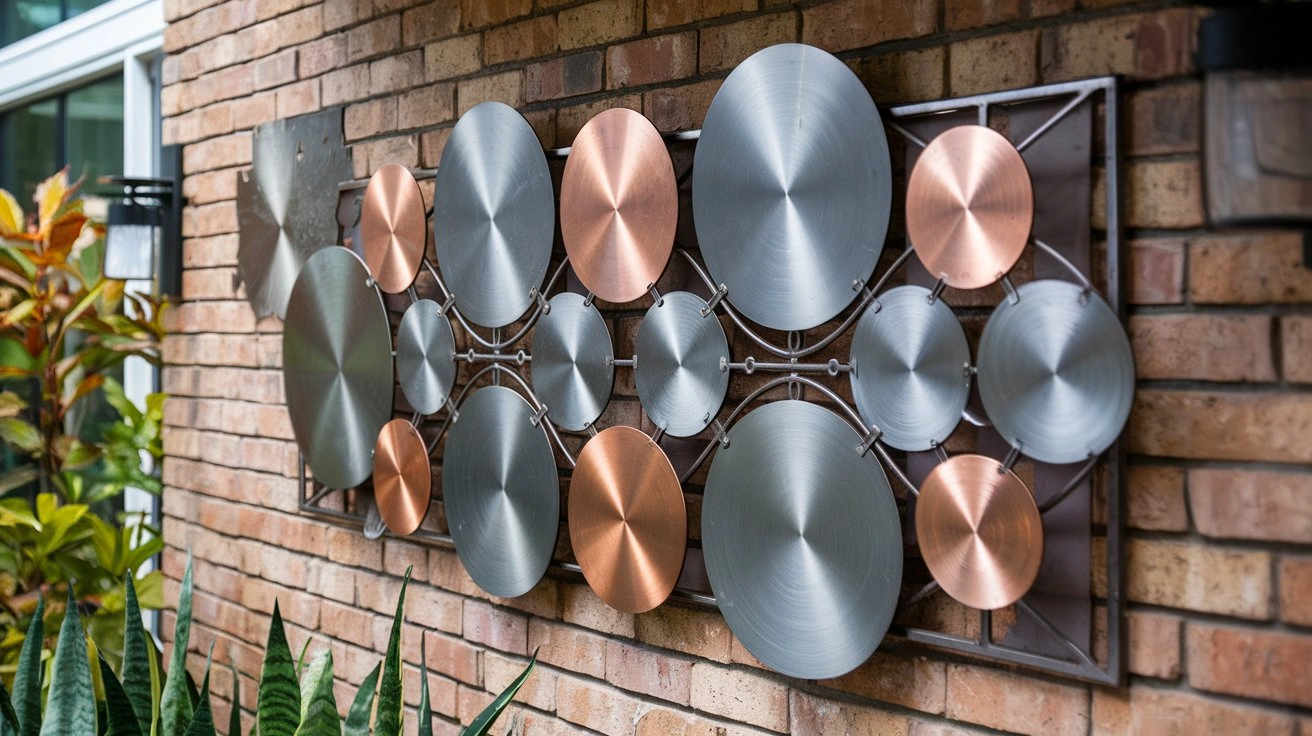 Outdoor wall decorations metal 