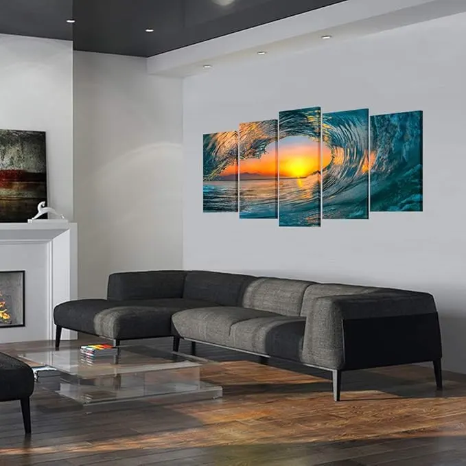 Ocean triptych wall art