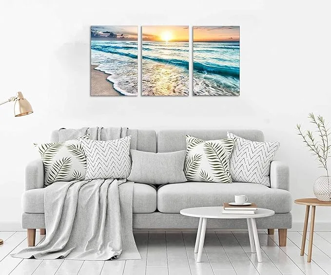 Ocean triptych wall art