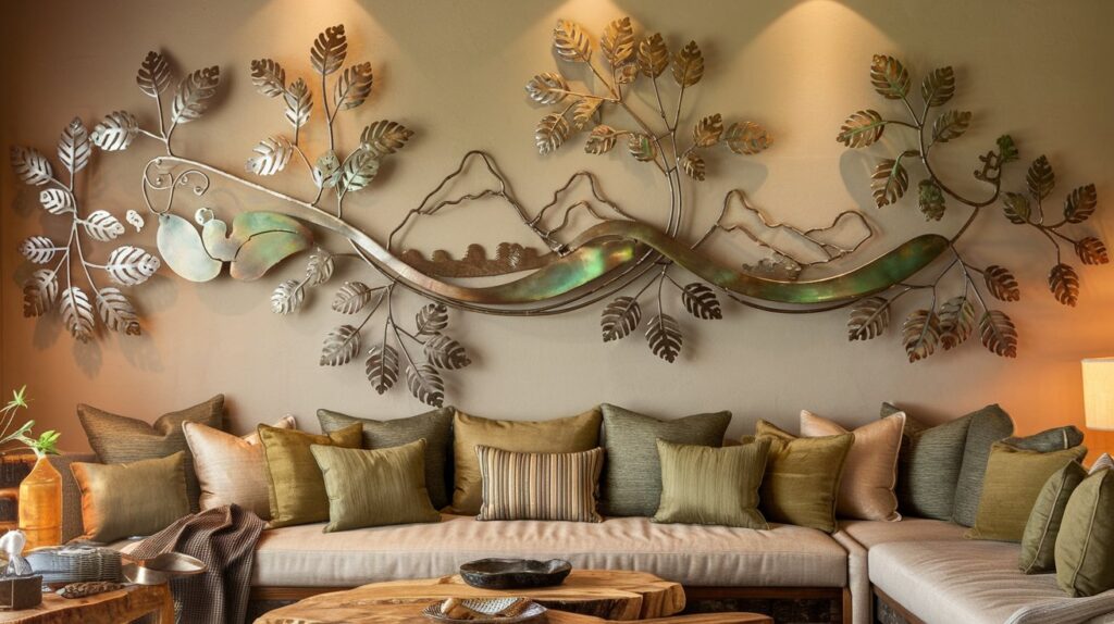 metal wall art for living room