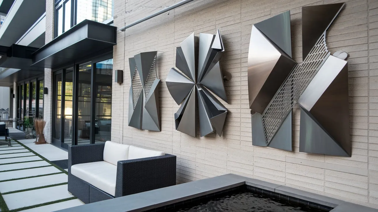 outdoor metal wall art