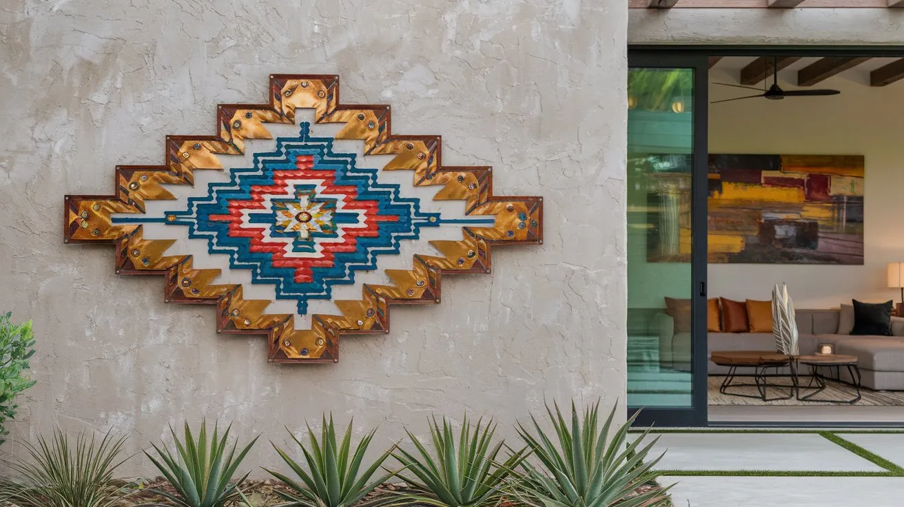 Large southwestern metal wall art