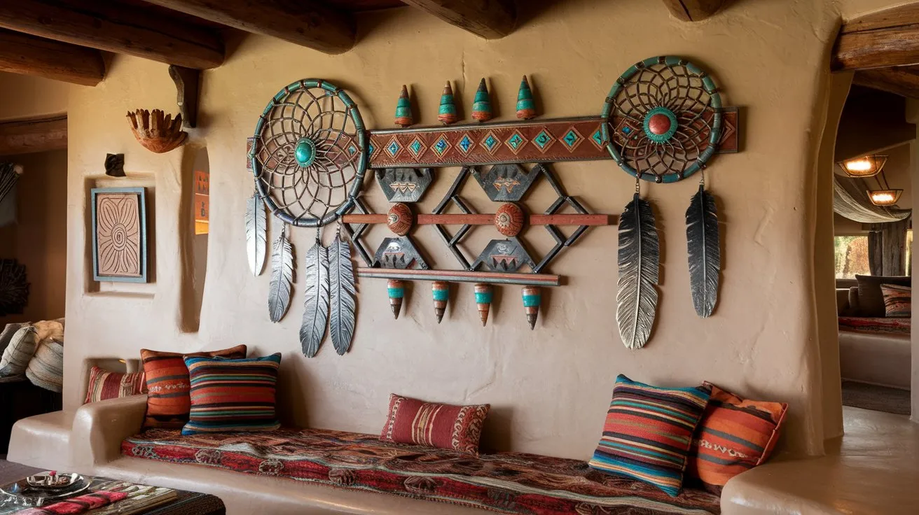 Large southwestern metal wall art 